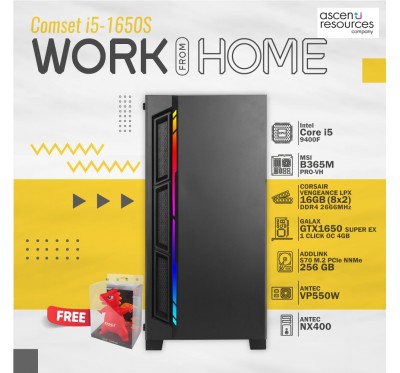DIY COMPUTER SET (คอมพิวเตอร์ประกอบ) ASCENTI COMSET WORK FROM HOME [i5-1650S]